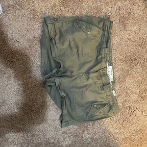 Torrid shorts olive green size 2